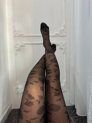 Collant decoro rose