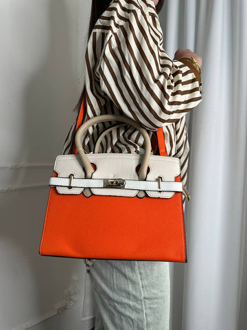 Bag Giulia doppio colore arancio