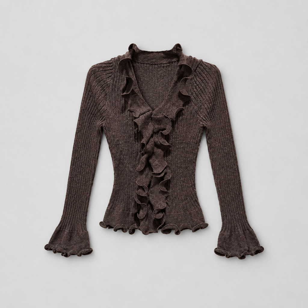 Cardigan/Maglia Rouches