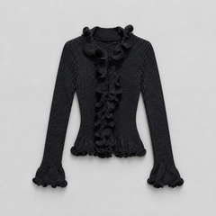 Cardigan/Maglia Rouches