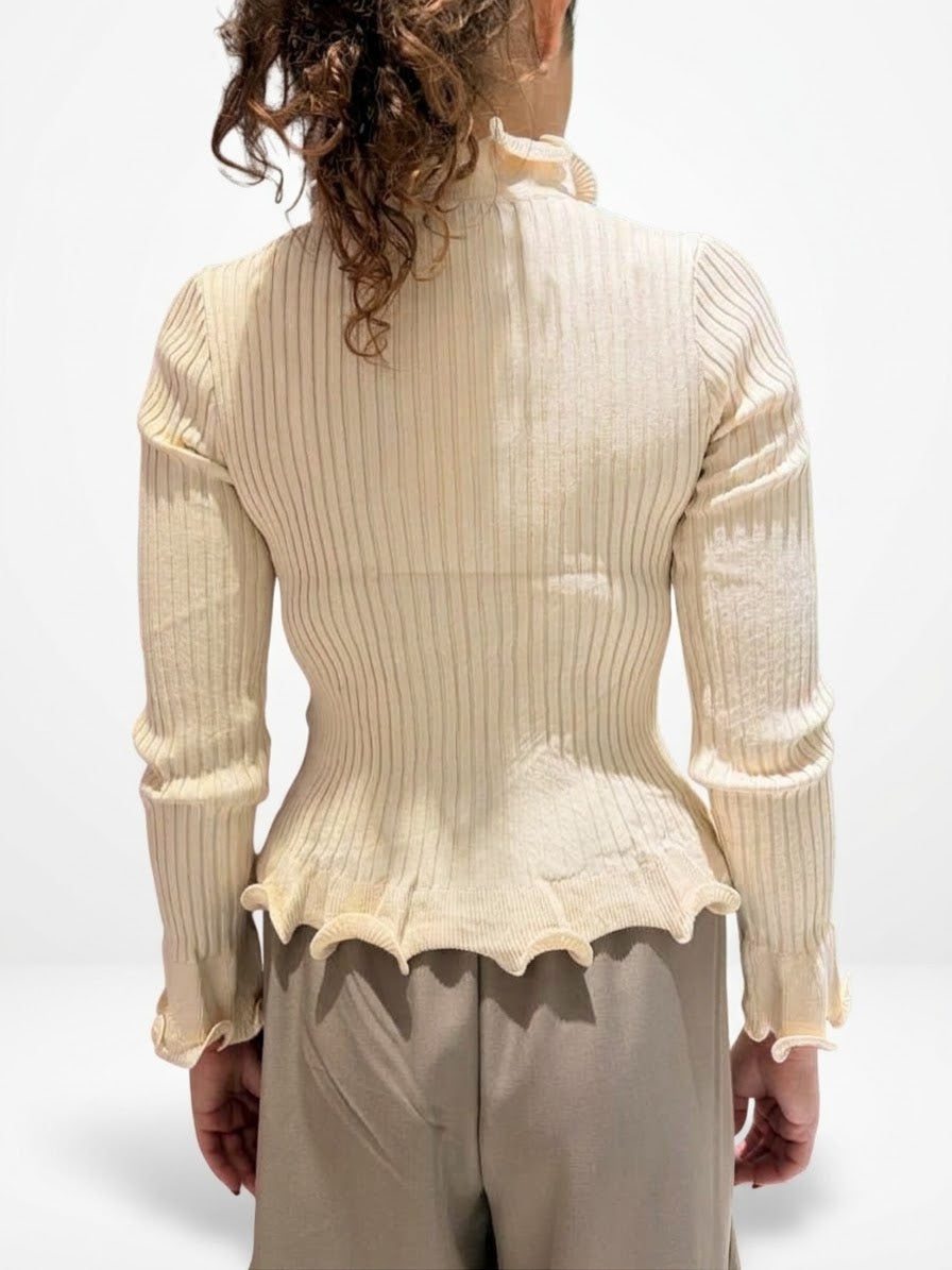 Cardigan/Maglia Rouches