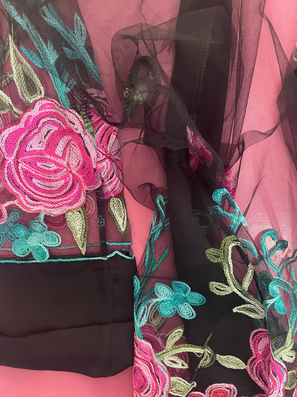 Kimono Nero Ricamato