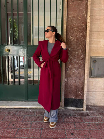 Cappotto Ginevra Bordeaux