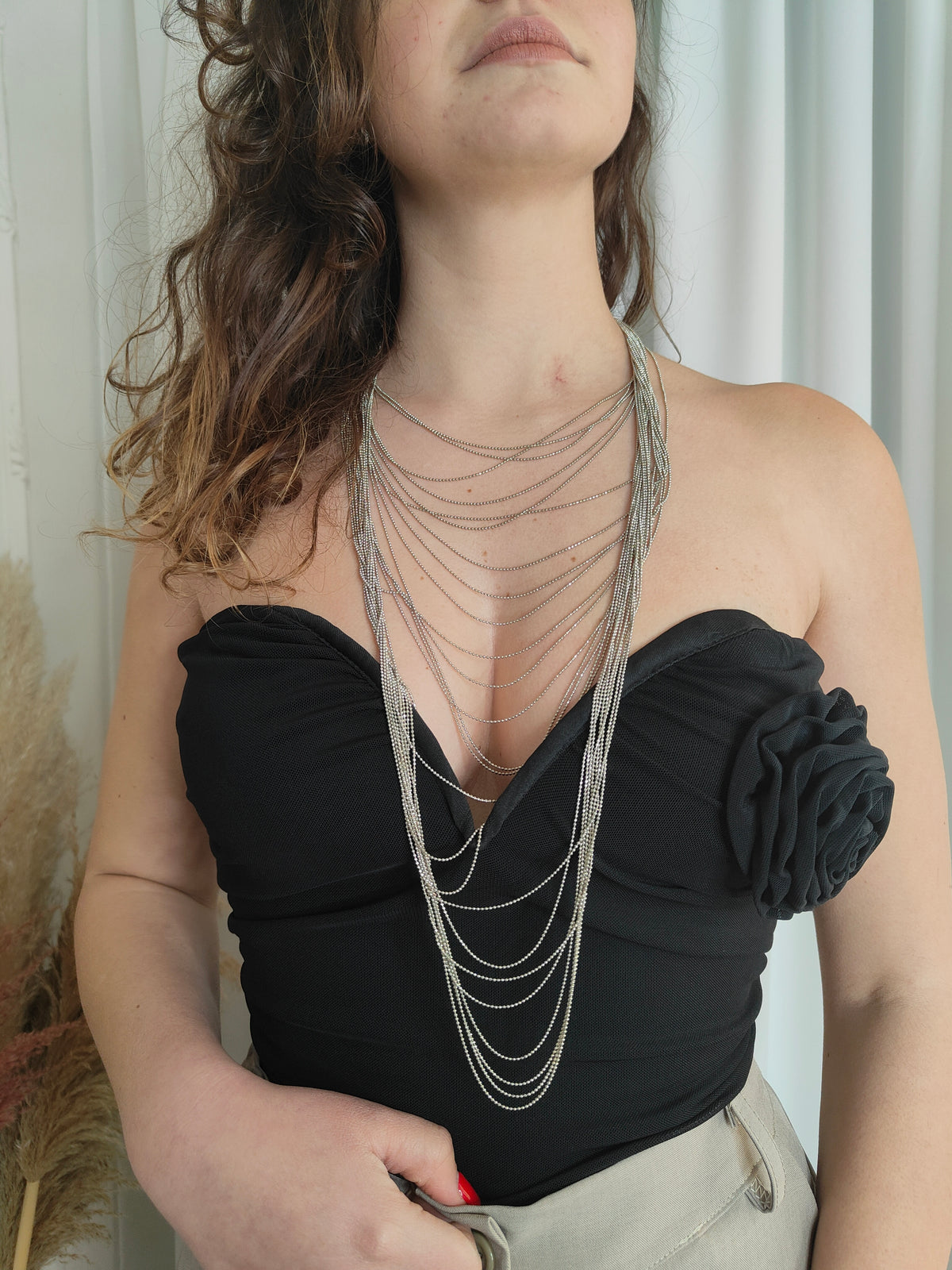Collana Cascata di fili