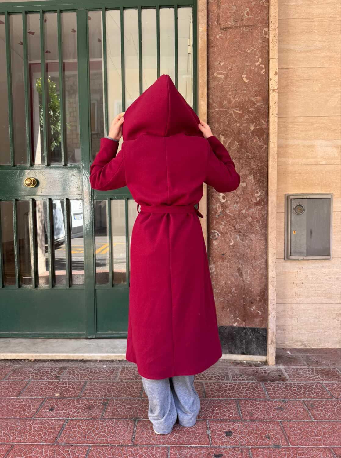 Cappotto Ginevra Bordeaux