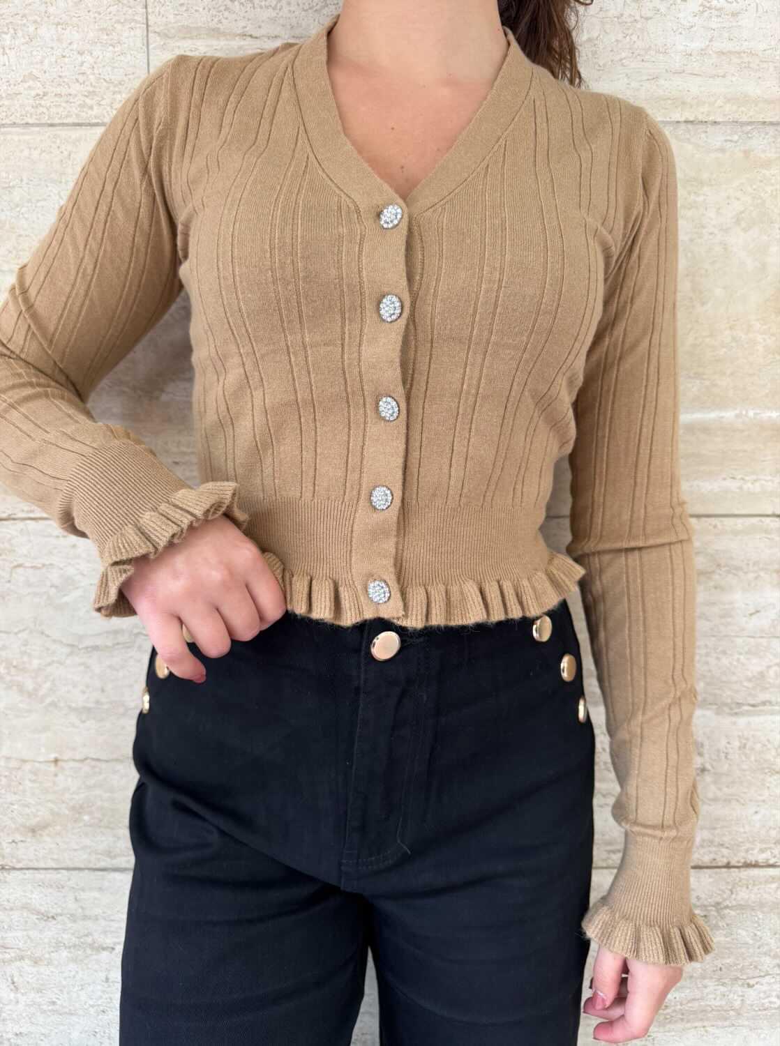 Maglia Cropped Frou Low