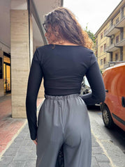 Maglia Cropped Guanto Black