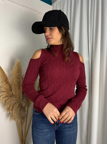 Pull Adrix Bordeaux
