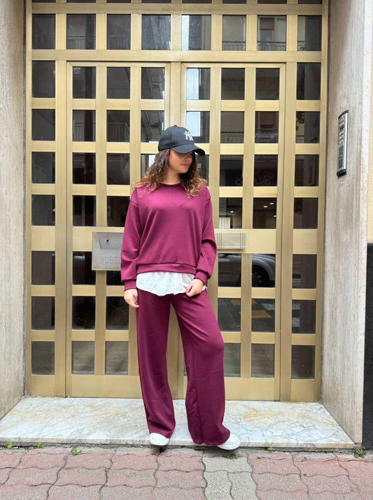 Coordinato Boston Bordeaux