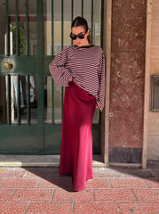 Gonna sirena bordeaux