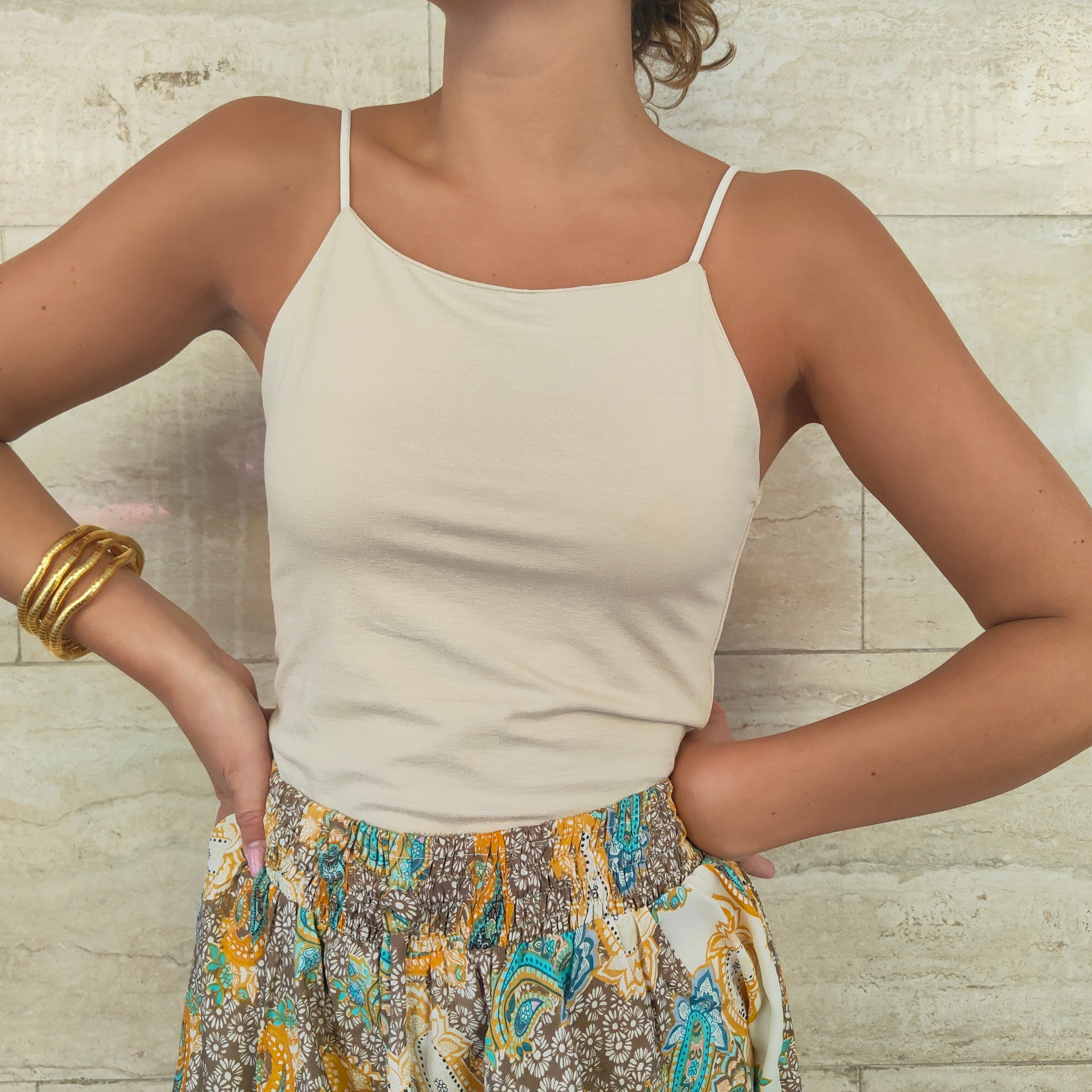 Canotta Basica Beige