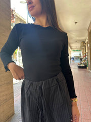 Magliettina collo ondina Low