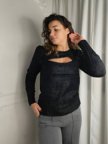 Pull pelosini con scollo Low