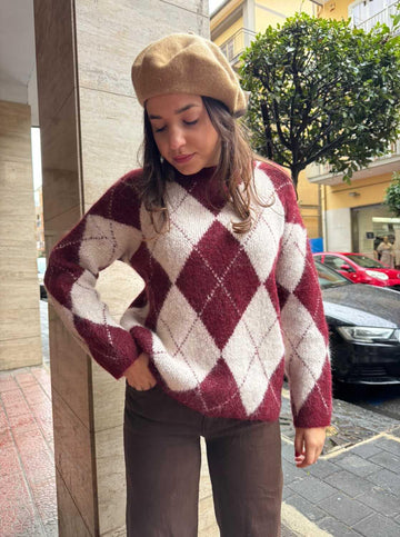 Pull Irlanda Bordeaux