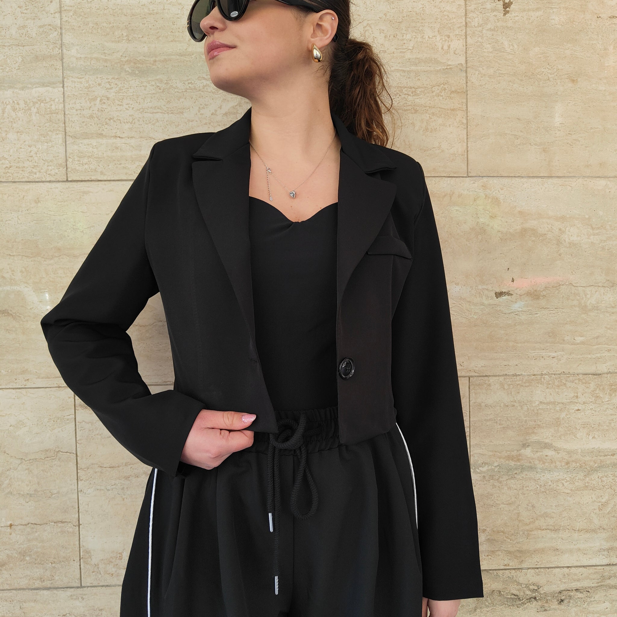 Bolerino Cropped Nero
