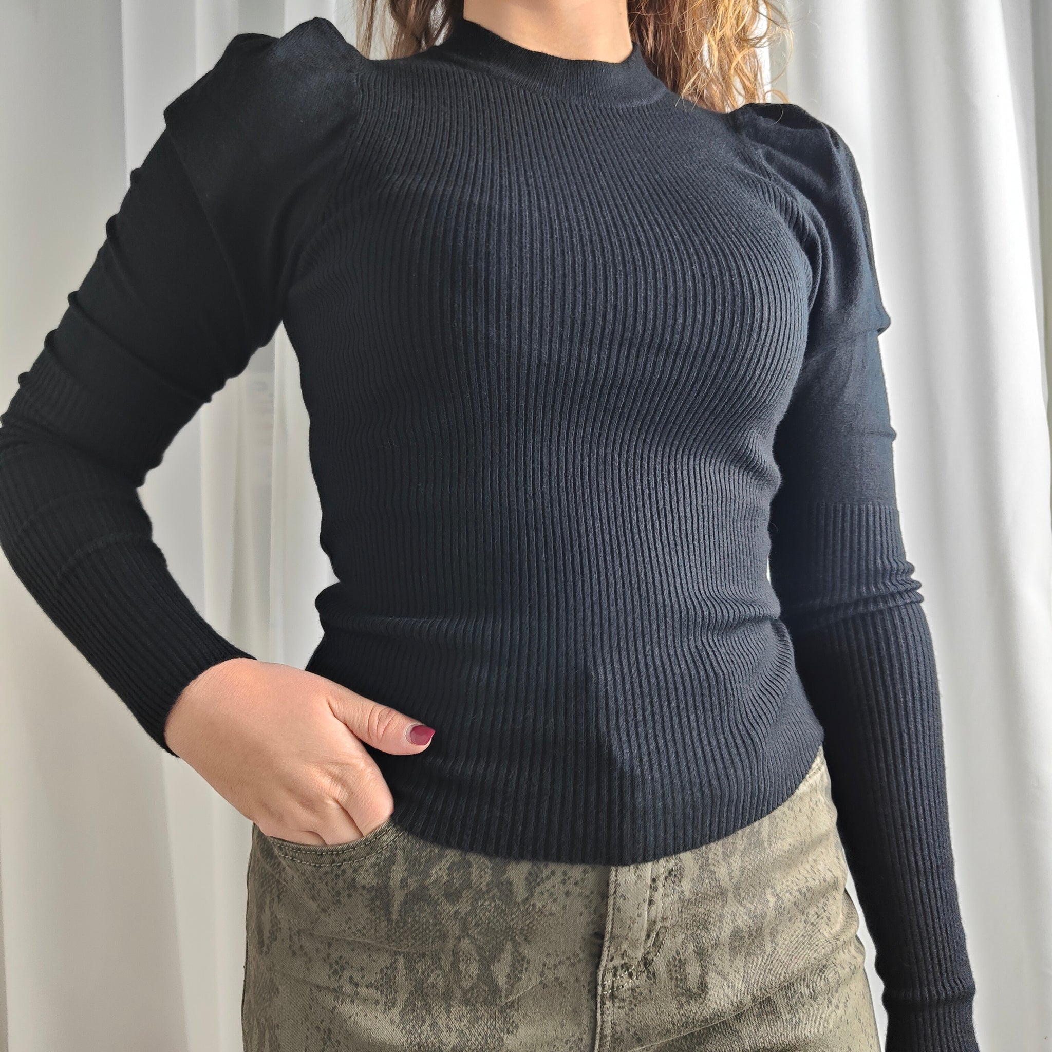 Maglietta Spalla sbuffo Low