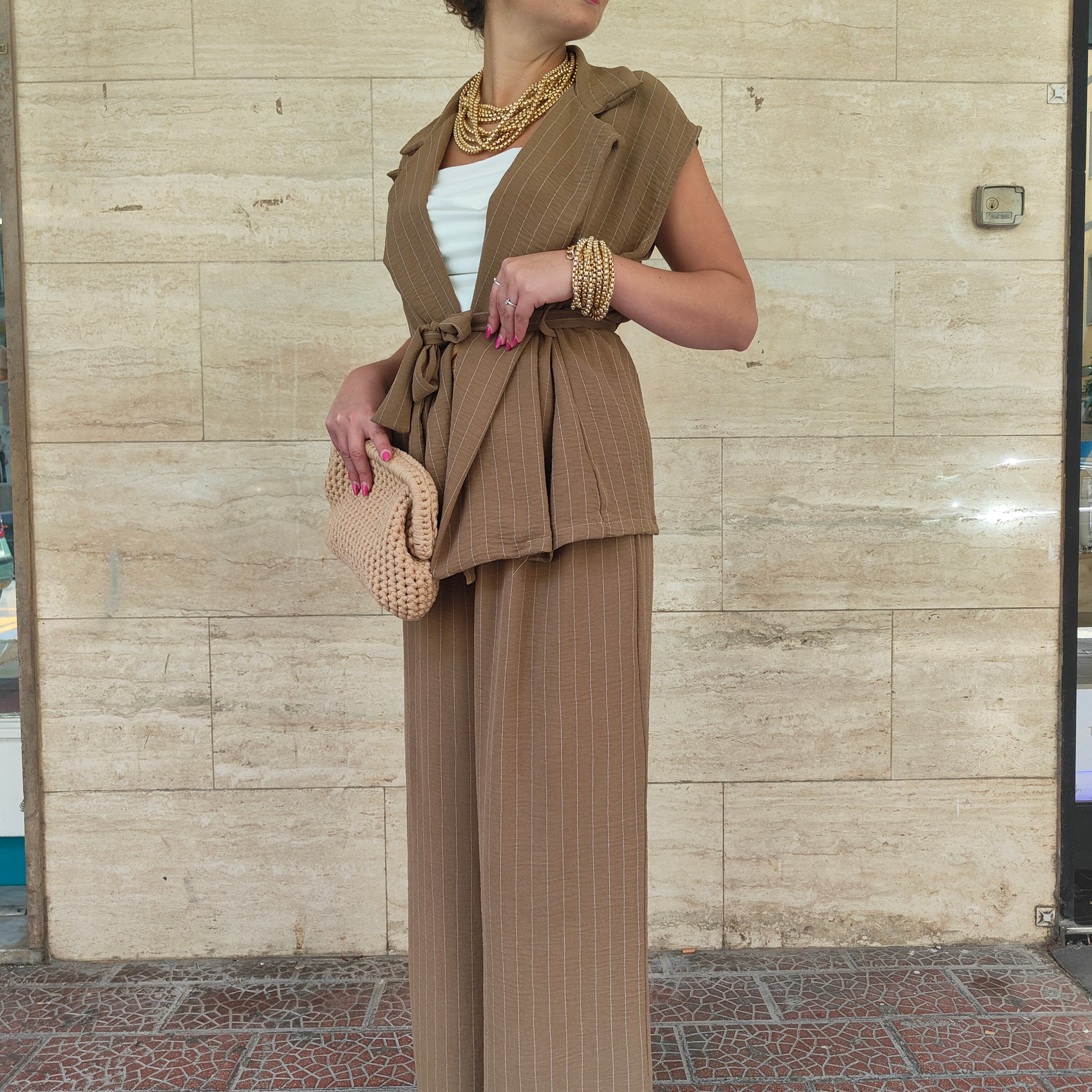 Tailleur Gessy Nocciola