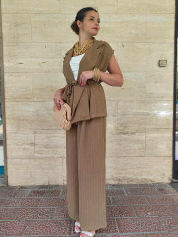 Tailleur Gessy Nocciola