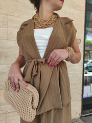 Tailleur Gessy Nocciola