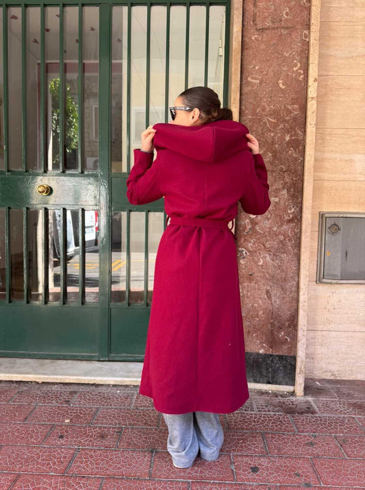 Cappotto Ginevra Bordeaux