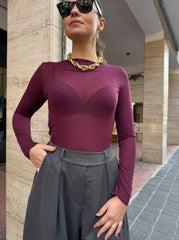 Shirt Long Cashmir Bordeaux