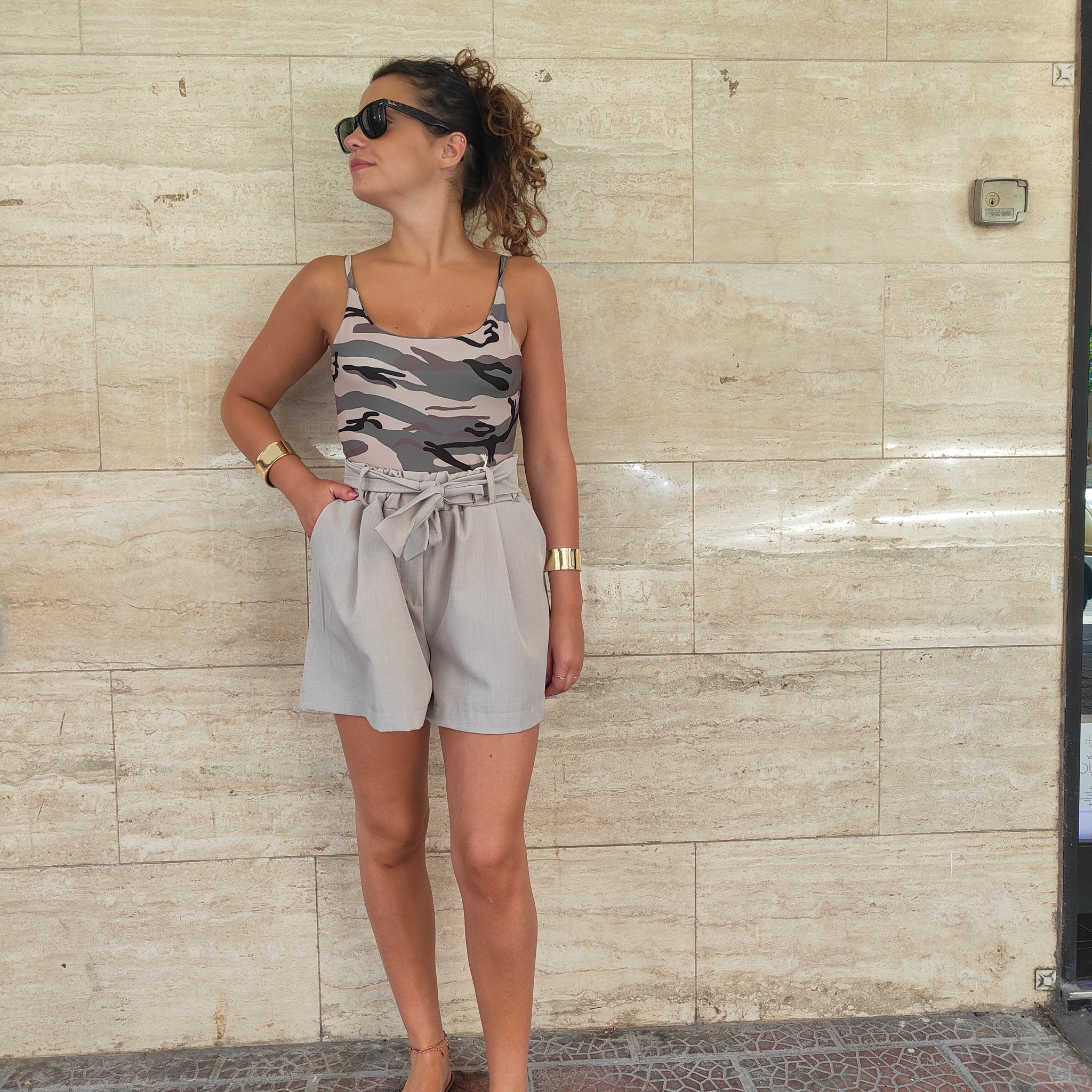 Pantaloncino Basic Écru