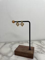 Mini hoop cuore zirconato