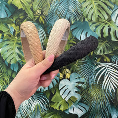 Cerchietto bombato in rafia