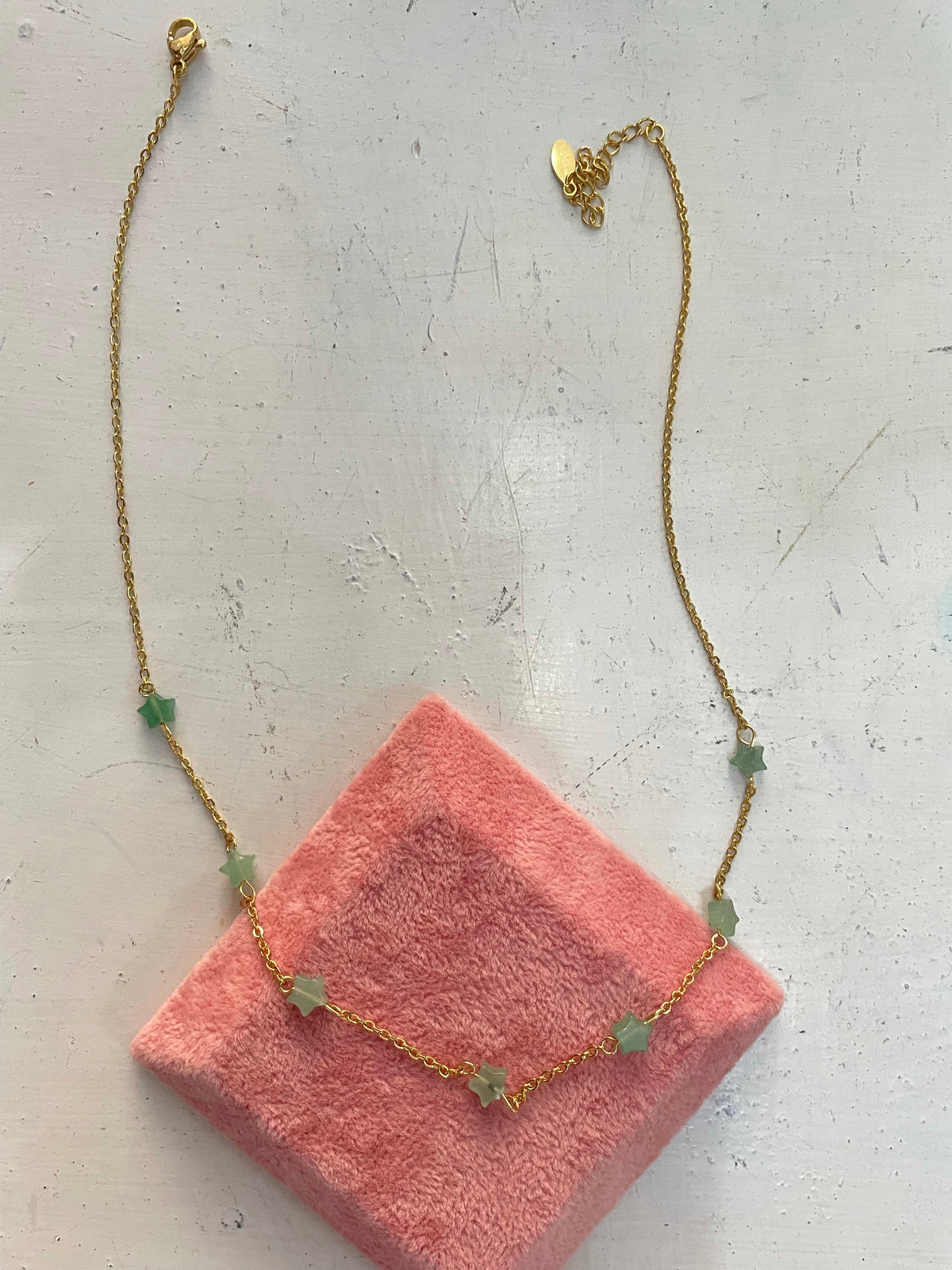 Collana con stelline menta
