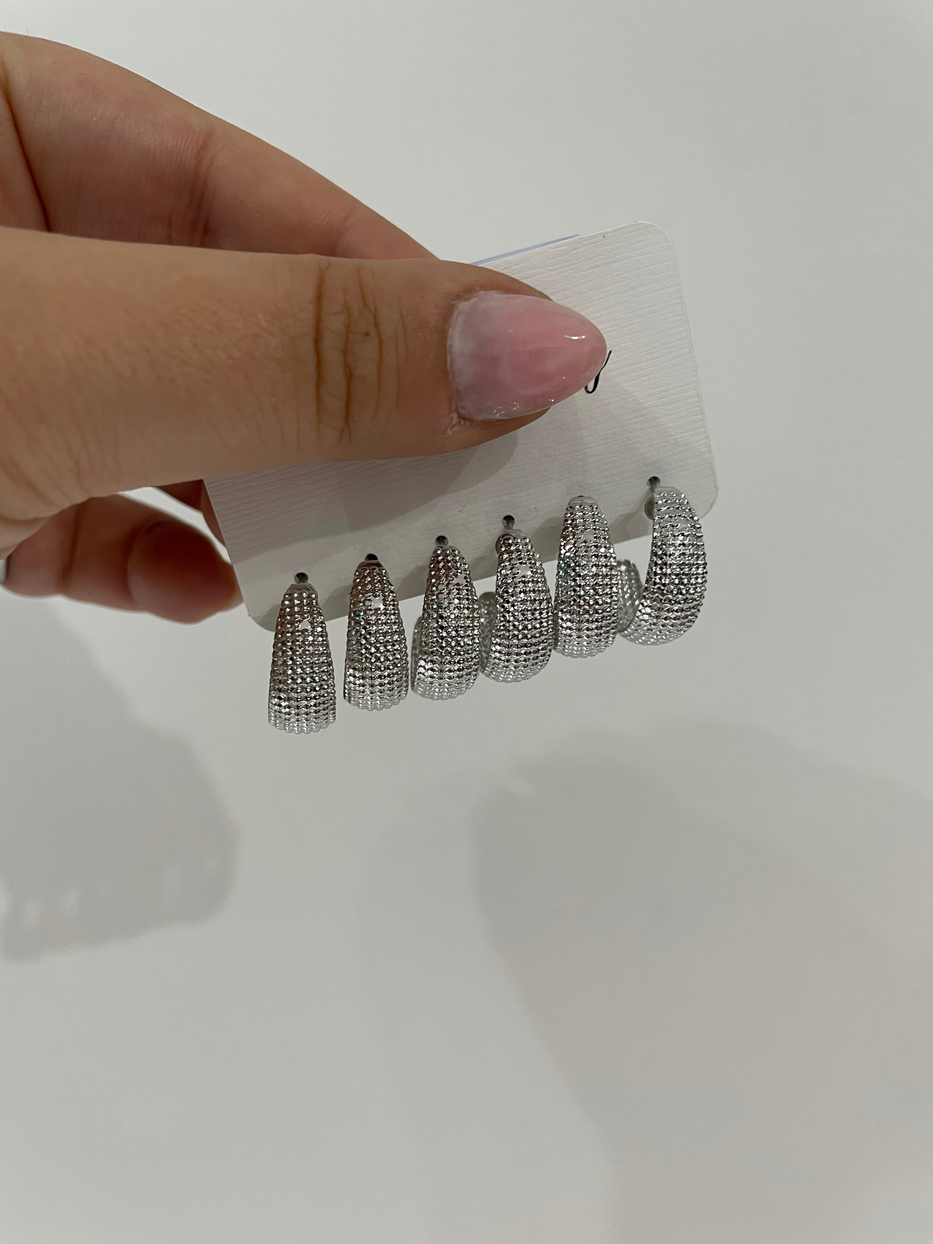 Set mini semicerchi color argento